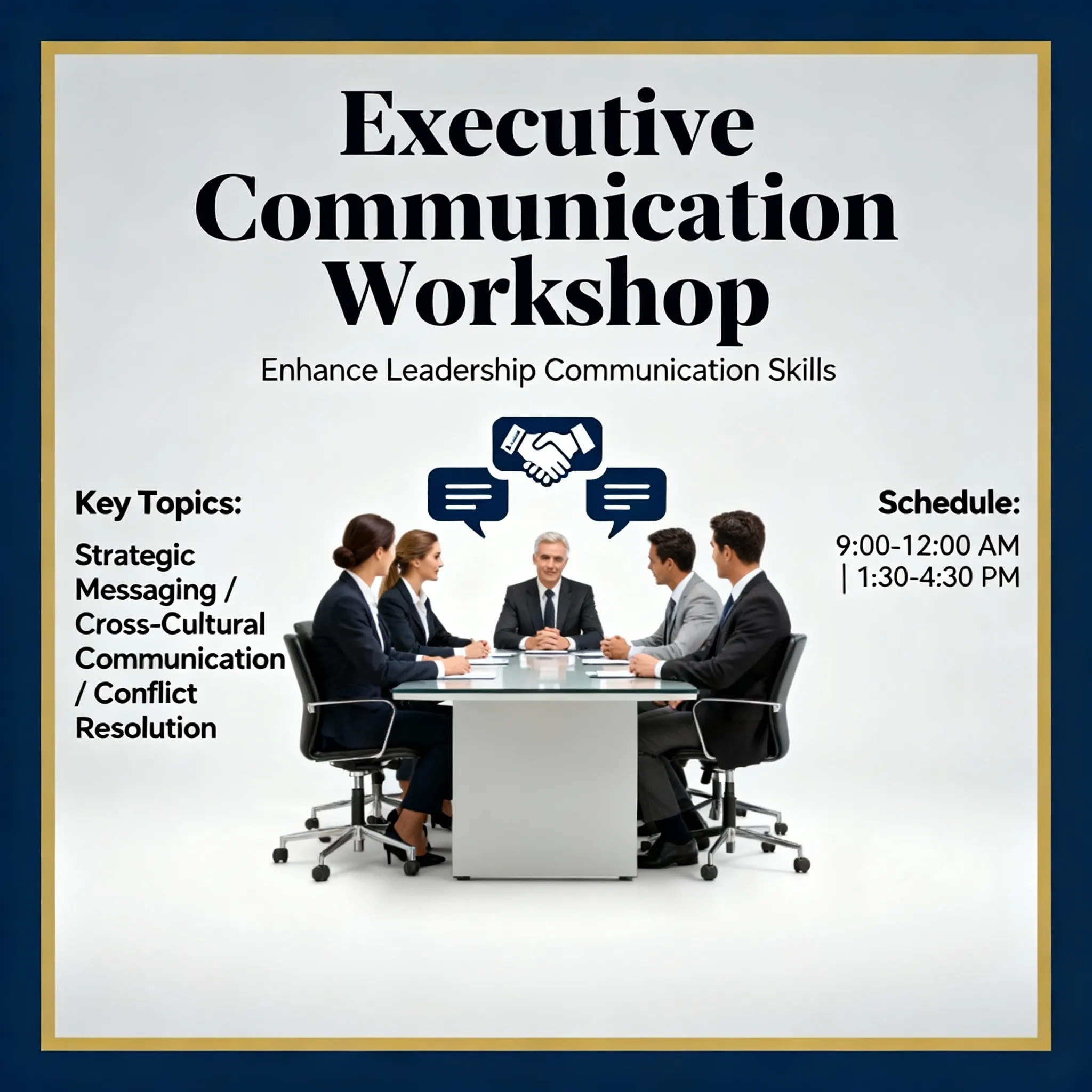 Executive communication workshop