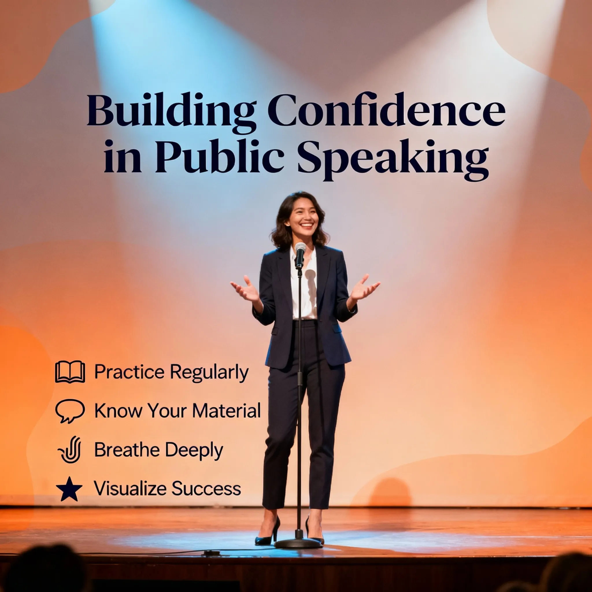 Public speaking confidence building